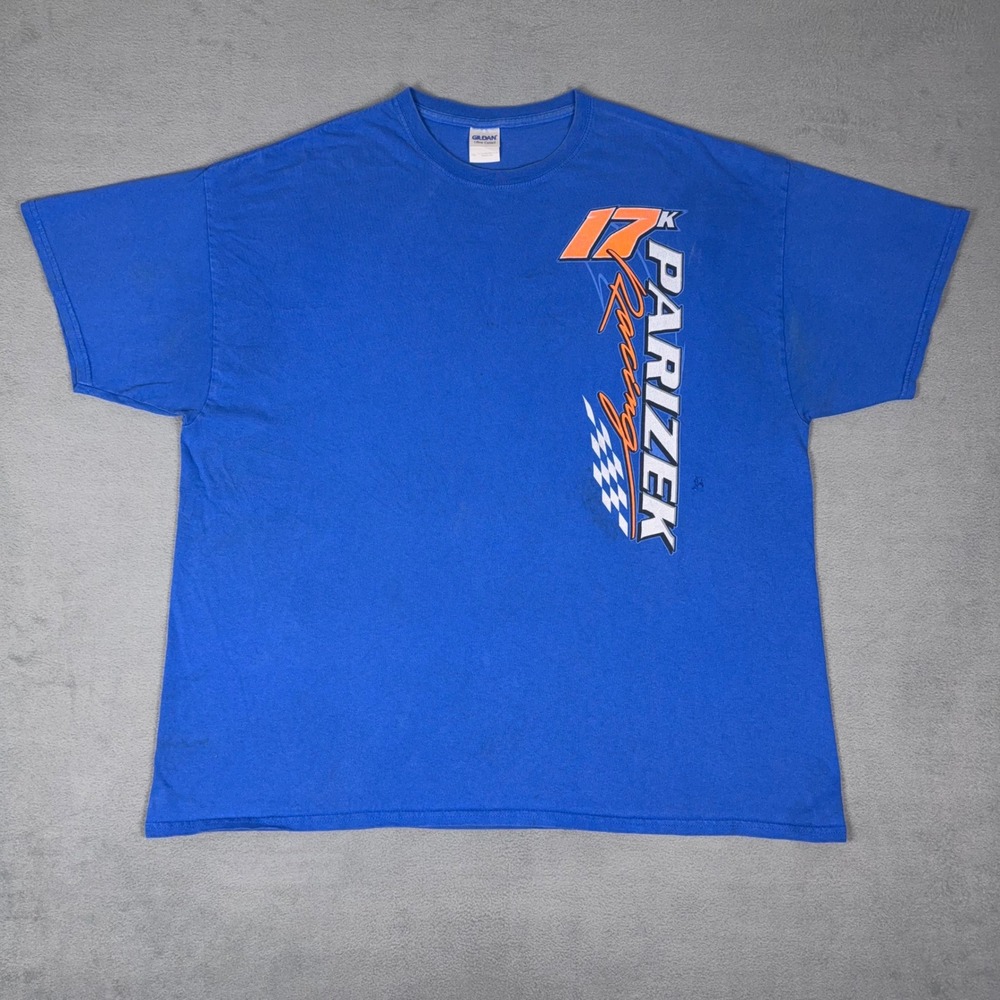 Kyle Parizek Racing 17K Dirt Track‎ T Shirt Belle Plaine Iowa Stock Car Blue 2XL